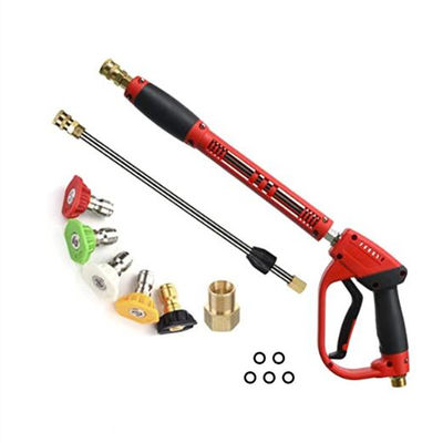 qualidade  40 Inch Car Wash, 5000 PSI High Pressure Power Seal Gun with Replacement Extension Wand, M22-14/15mm Mount, 5 Jet Tips fábrica